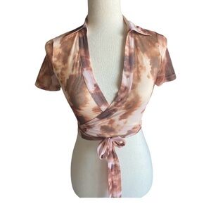 NWT-TILLYS-WEST OF MELROSE-WRAP TOP-SIZE XS